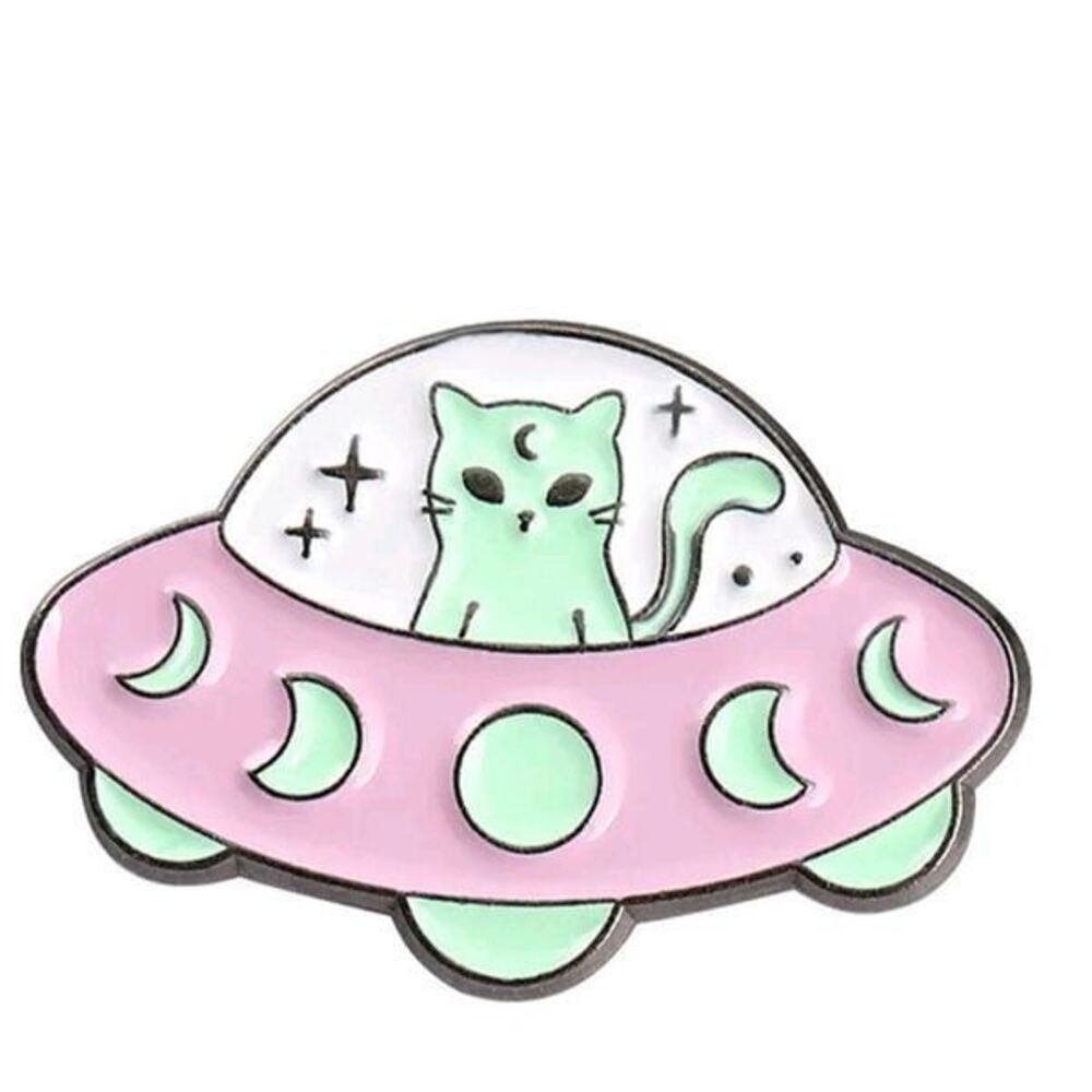 NWT Dolls Kill Alien Cat in Spaceship with Moons
